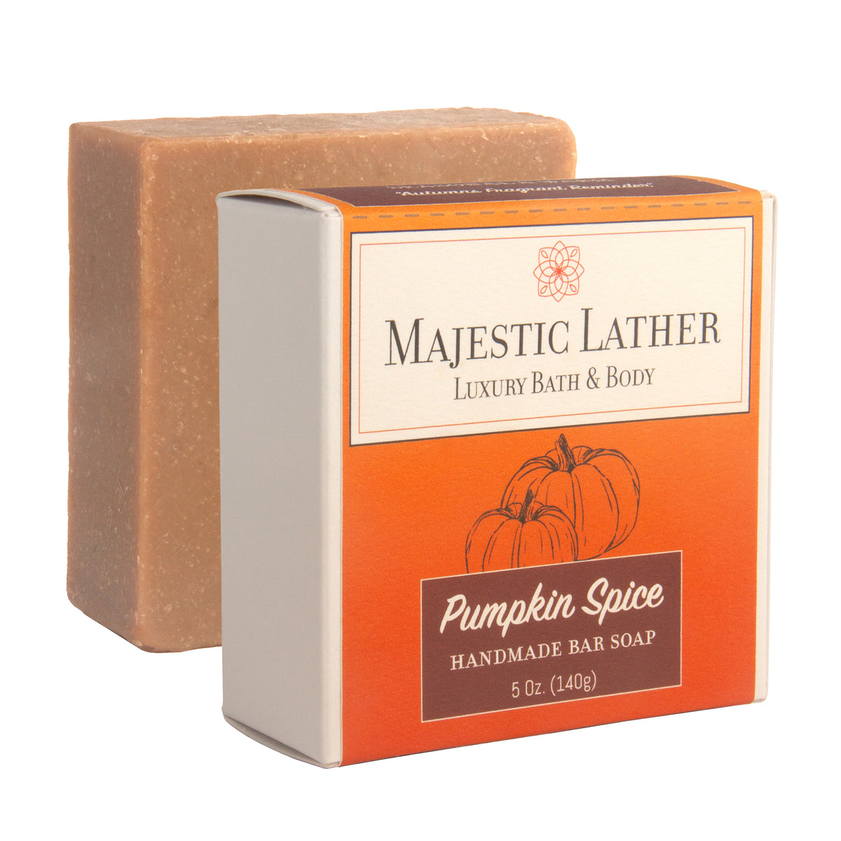 Majestic Lather Pumpkin Spice Luxury Handmade Bar Soap