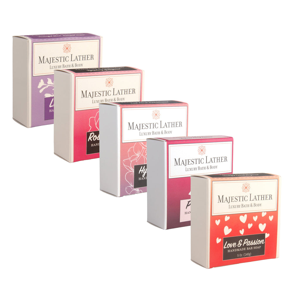 
                      
                        Majestic Lather "Be My Valentine" Soap Bar Collection Boxes
                      
                    