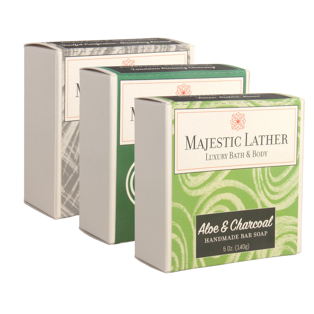 
                      
                        Majestic Lather Activated Charcoal Bar Soap Collection Box
                      
                    