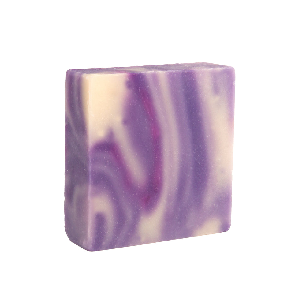 
                      
                        Majestic Lather Lavender Handmade Bar Soap Close Up
                      
                    