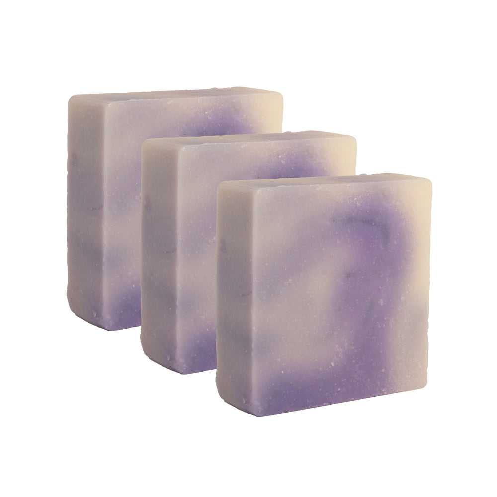 
                      
                        Majestic Lather Lavender Lemongrass Handmade Bar Soap Close Up 3 Bar
                      
                    