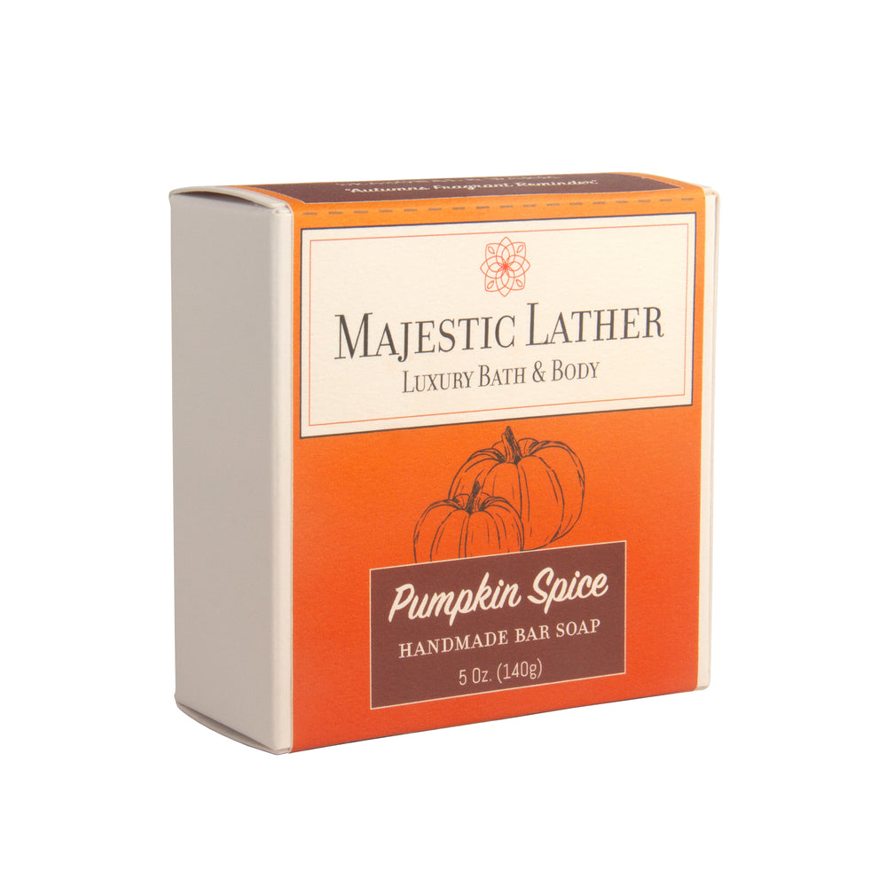 
                      
                        Majestic Lather Pumpkin Spice Handmade Bar Soap Box
                      
                    