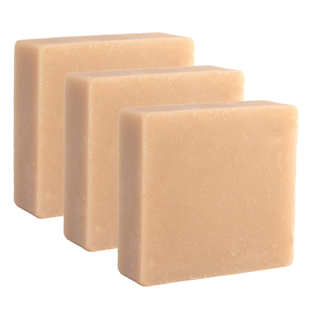 
                      
                        Majestic Lather Sandalwood Handmade Bar Soap Close Up 3 Bars
                      
                    